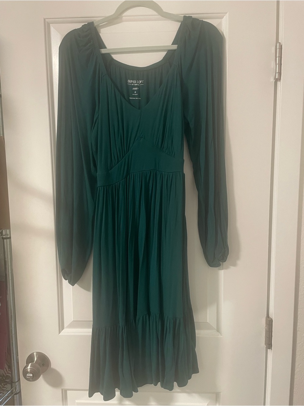 torrid Dark Emerald Long-Sleeve Midi Dress